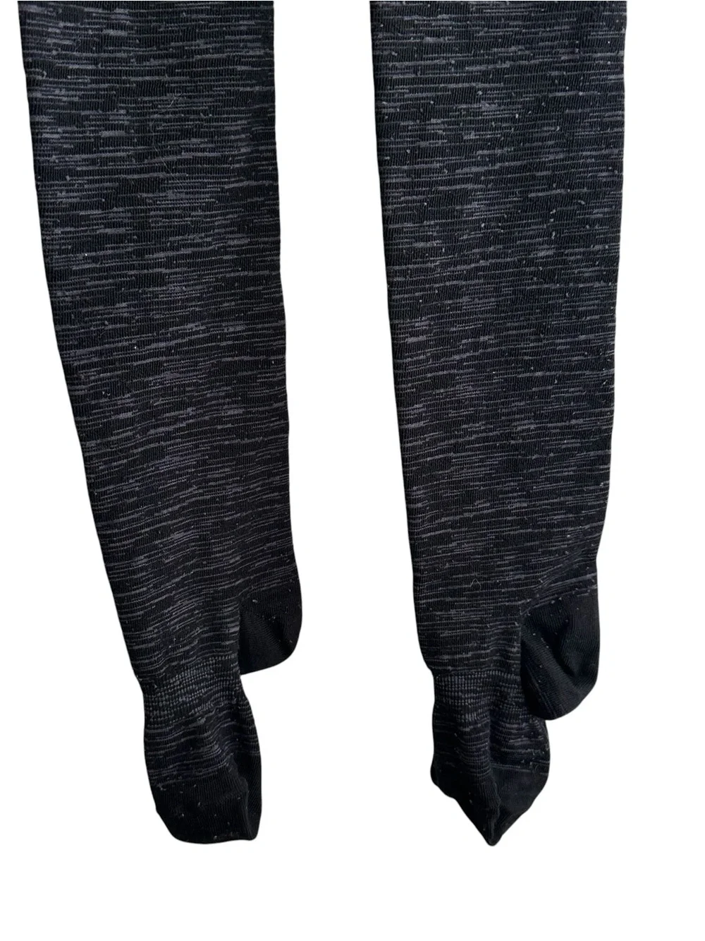 Smartwool Heathered Black Wool Blend Footed Tights